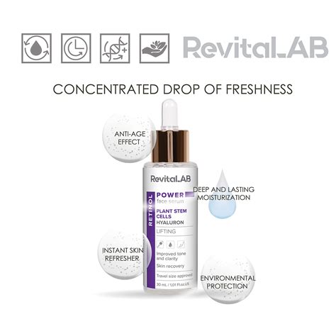 RevitaLAB Power Face Serum with Retinol and Plant Stem Cells- Buy ...