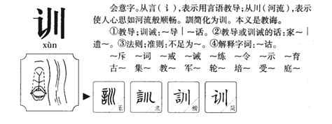 “训”字的楷书书法_训的楷书书法字帖_名家书法欣赏