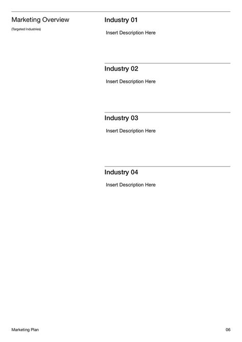 Marketing Plan Template 的图像结果