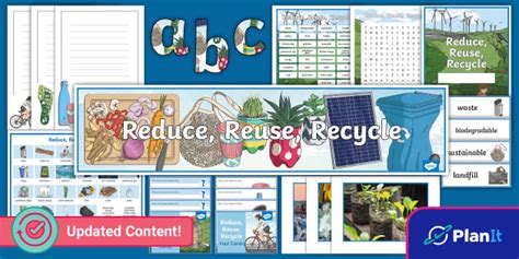 Science Reduce, Reuse, Recycle LKS2 Additional Resources Display
