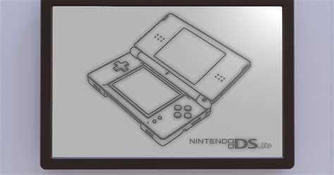 Nintendo DS Lite Patent Art w Logo by Ken Mills | Download free STL ...