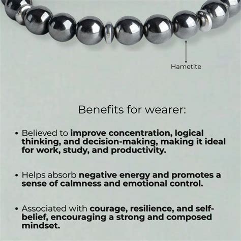 Mystic Grey Hametite Natural Stone Bracelet by Mesmerize