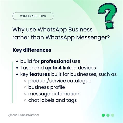 What are the differences between WhatsApp & WhatsApp Business anyway?… | YourBusinessNumber