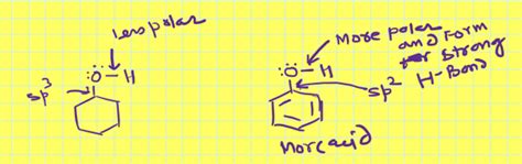 Phenol and cyclohexanol which is more soluble in water