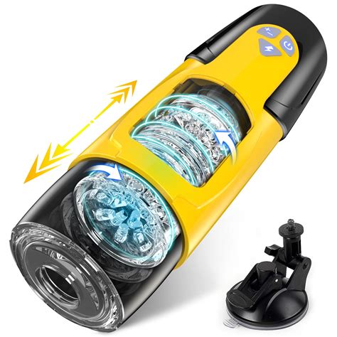 Centerel Automatic Male Masturbator Cup with 7 Thrusting & Rotating Modes for Stimulation,Adult ...