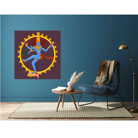 Shiv In Natraj Painting Self Adhesive Sticker Poster – Myindianthings