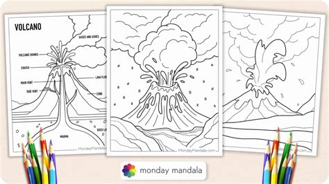 20 Volcano Coloring Pages (Free PDF Printables)