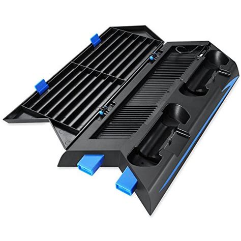 Buy Littleice for PS4 Vertical Stand Cooling Fan Controller Charging ...