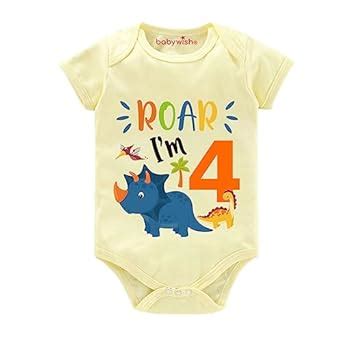 Buy baby wish Monthly Birthday Milestone Romper for Boy’s and Boy’s ...