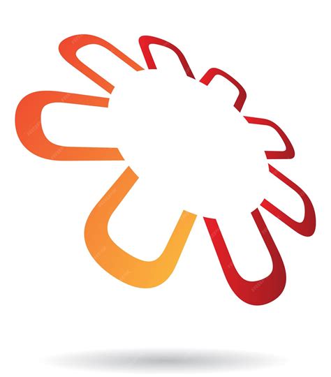 Premium Vector | Red and orange logo icon of letter u symbols aligned to form a circle