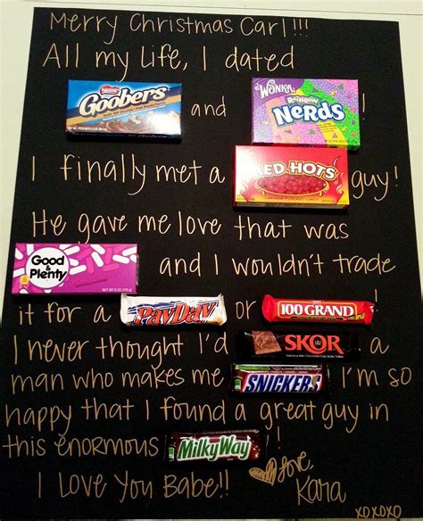 One Month Anniversary Quotes For Boyfriend With Candy | Candy cards ...