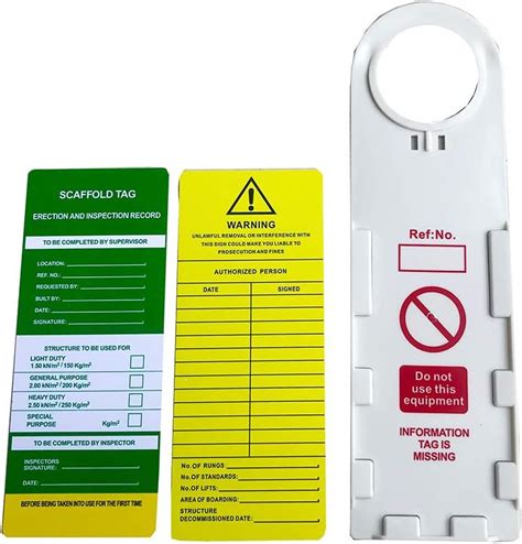 Security Accident Prevention Tag And Holder Safety Scaffolding ...