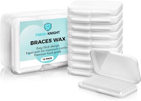 Amazon.com : Braces Wax,10 Pack. Dental Wax for Braces & Aligners ...
