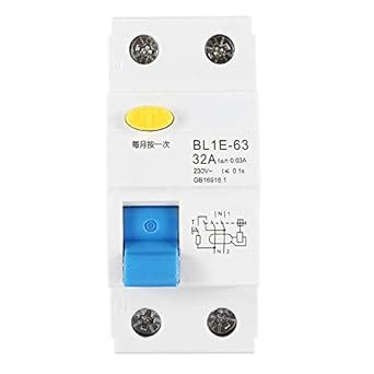 Set of 2 RCCB, 32A RCCB 230V 30mA Overload Protection 10 Wiring ...