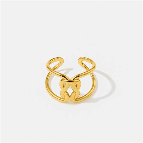 Knot & Glow Ring – Adjustable Anti-Tarnish Gold-Plated Elegance – Withuss