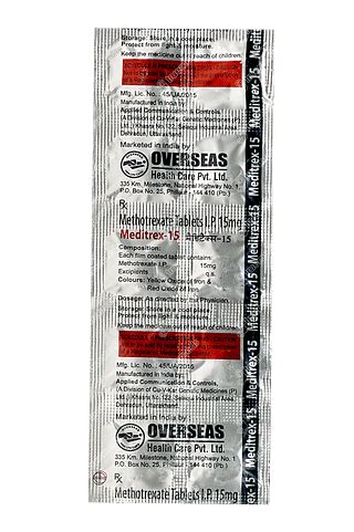 Meditrex 15 MG | Order Meditrex 15 MG Tablet Online at Truemeds