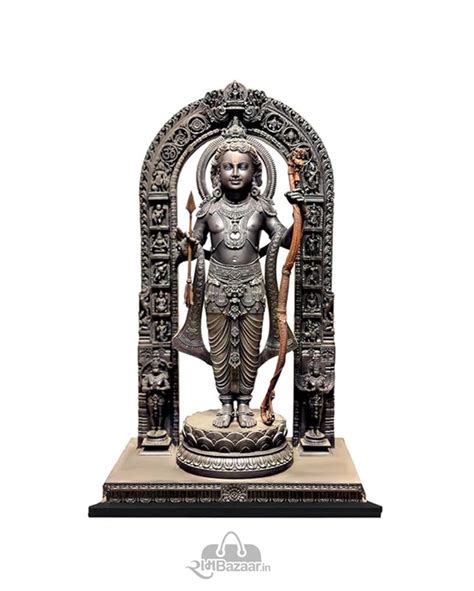 Ayodhya Ram Lalla Idol MDF Murti Statue - Ayodhya Ram Lalla Wooden ...