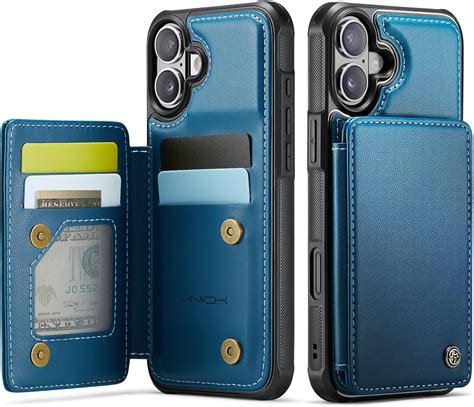 Amazon.com: Vinich for iPhone 16 Wallet Case with Card Holder, RFID ...