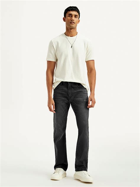 Men's 517 Charcoal Grey Bootcut Fit Mid Rise Jeans – Levis India Store