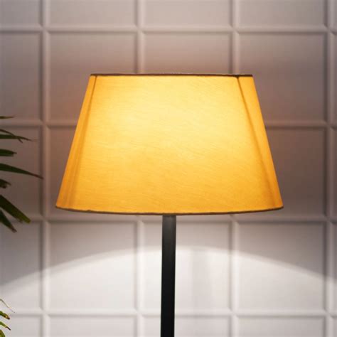 10" Drum Cotton Gold Lamp Shade - PineCraft