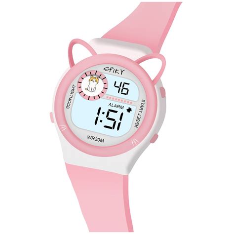 Spiky Fun Digital Watch for Kids with Cute Animal Cat - Pink – Krazy ...