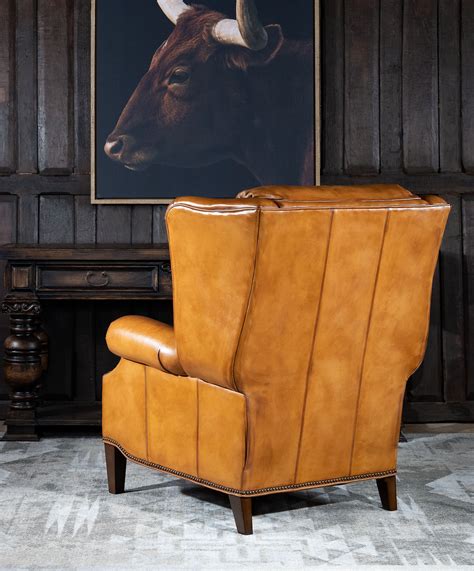 Jameswood Leather Recliner | Bustle Back | Wingback | American Made ...