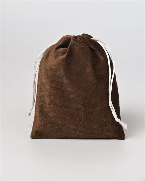 Brown Velvet drawstring Potli – KOAPACK
