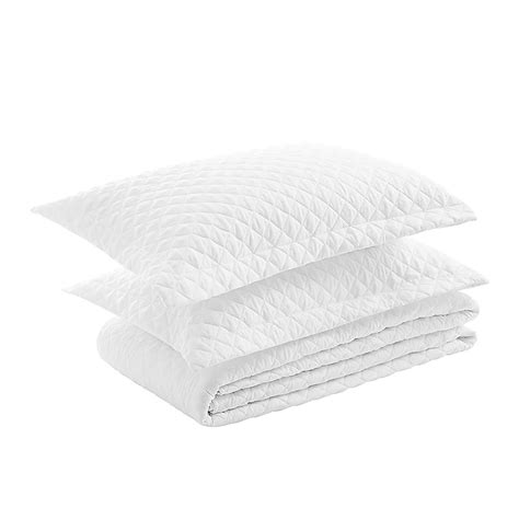 NexHome Modern/Contemporary White Queen Size Quilt Bedding Set - Soft ...