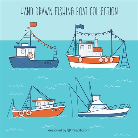 Fishing boat drawing Images - Free Download on Freepik