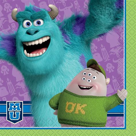 Monsters University Beverage Napkins [16 Per Pack] : Amazon.in: Toys ...