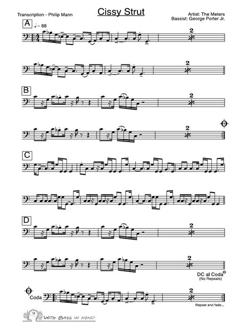 Cissy Strut Bass Tutorial 的图像结果