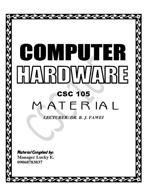Image result for Assembling Computer Hardware PDF