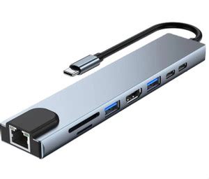 Sancy Type-C Hub (8-in-1), USB Hubs & Docks, For Mac & Windows,4K HDMI ...