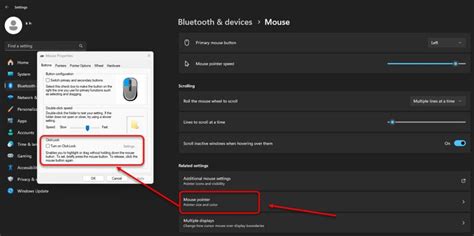 Image result for Click Lock Mouse Settings