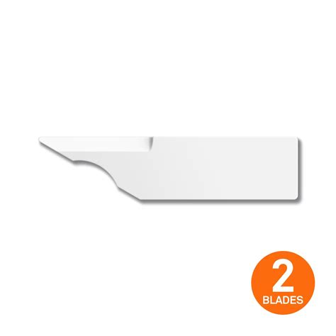 Slice Deburring Blade (Concave), Color: White, Count: 2 | Michaels