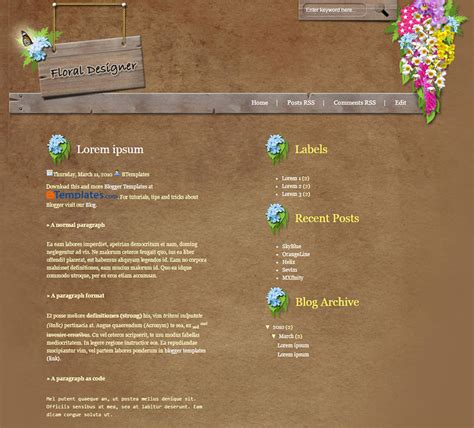 Image result for Blogger Template Designer