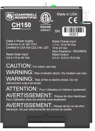 CH150: 12 V Charging Regulator