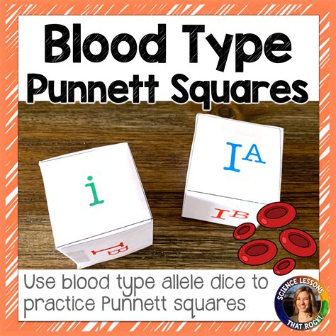Blood Type Punnett Square Activity - Store - Science Lessons That Rock