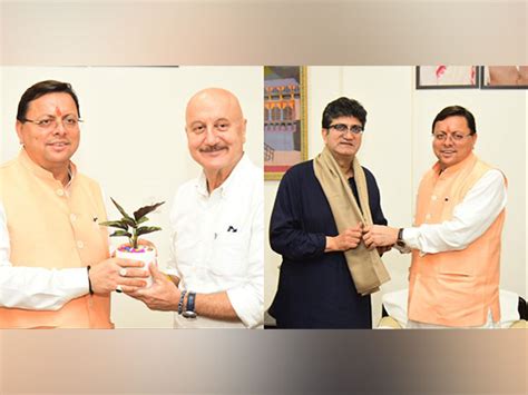 Uttarakhand CM Pushkar Singh Dhami meets CBFC chairman Prasoon Joshi ...