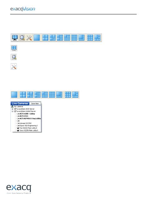 exacqVision User Setup 的图像结果