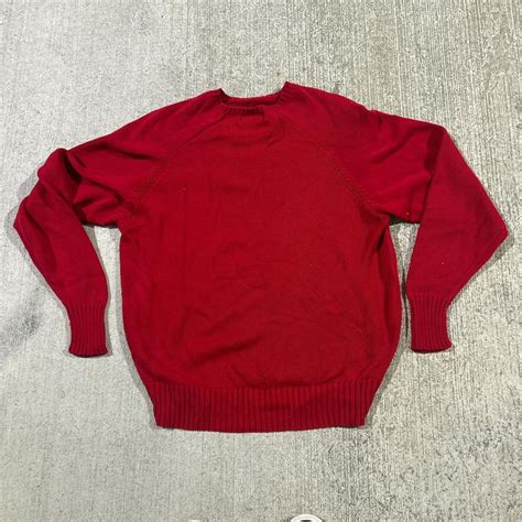 Red polo sweater - Depop