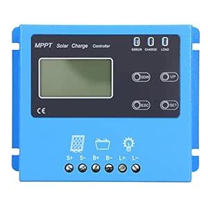 Solar Charge Controller, 12V/24V MPPT Tracking LCD Display Multi ...