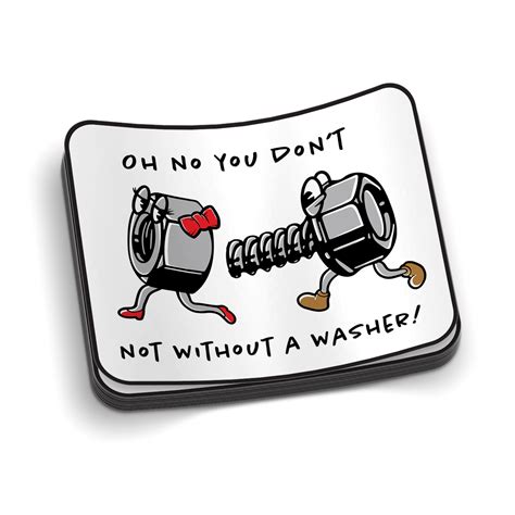 No Washer - Hard Hat Decal – Armed American Supply