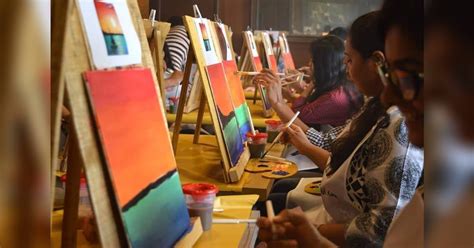 Spend Your Sundays With A Glass Of Wine In One Hand And Paint Brush In ...