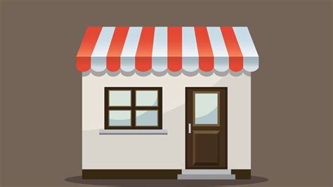 Front View of a Shop Vector 的图像结果