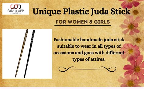 Buy Salvus App Solutions Unique Design Plastic Standard Hair/Juda Stick ...