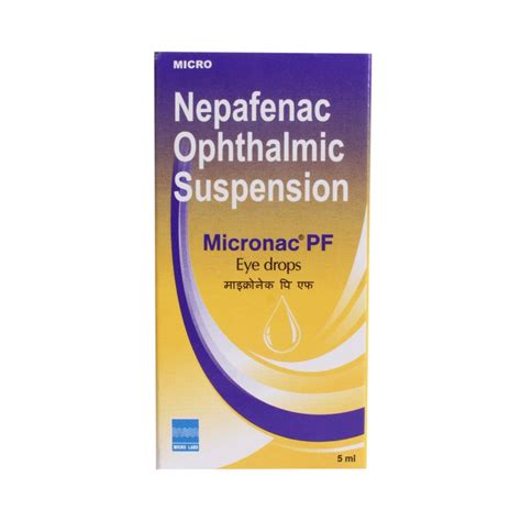 Micronac PF Eye Drops 5 ml Price, Uses, Side Effects, Composition ...