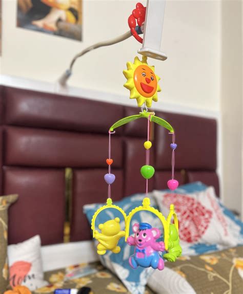 Toyporium® Lovely Colourful Musical Hanging Rattle Toys with Hanging ...