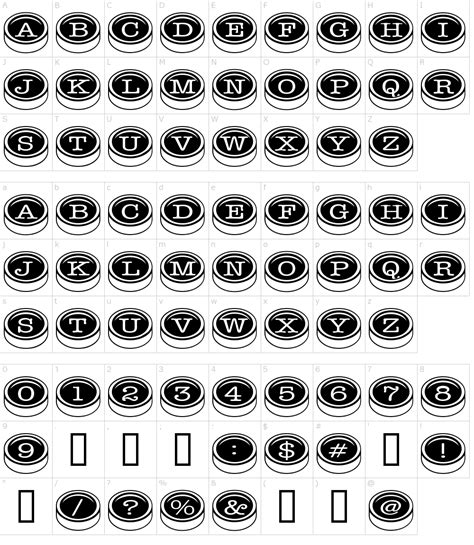 Typewriter Keys Font Download