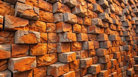 A stack of bricks that are stacked up in a pile | Premium AI-generated ...